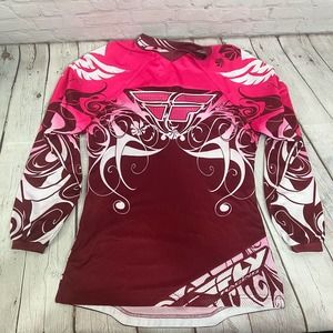 Fly Racing Womens XS Kinetic Dirtbike Motocross MX Jersey Pink